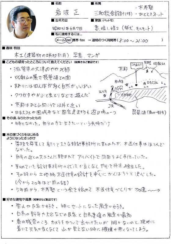 自己紹介シート①